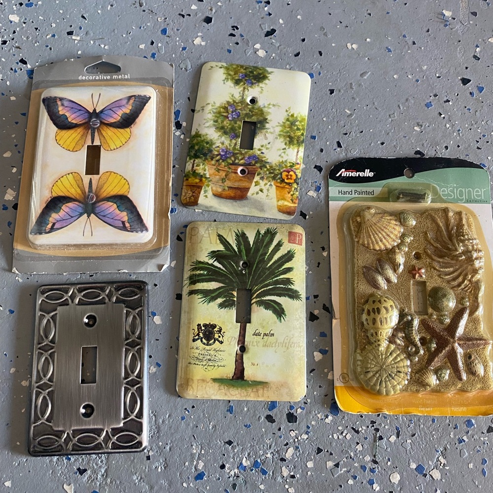 Wall decorative outlet plates